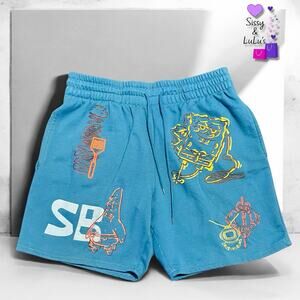 Nickelodeon SpongeBob Men's Lounge Shorts Blue XL